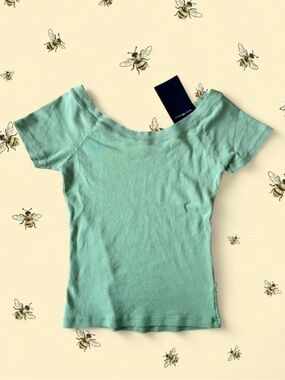 Brandy Melville green ginny top